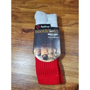 FoxRiver Boot & Field Wick Dry Wool Blend Heavy Weight Size Large Gray